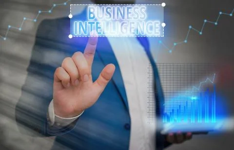 Writing note showing Business Intelligence. Business photo showcasing Best Stock Photos