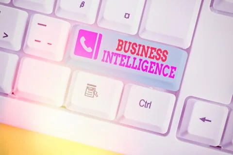 Writing note showing Business Intelligence. Business photo showcasing Best Stock Photos