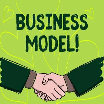 Writing note showing Business Model. Business photo showcasing Innovative Illustrazione stock