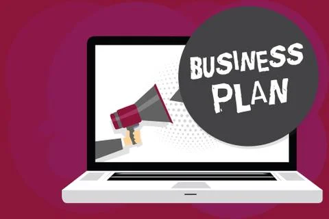 Writing note showing Business Plan. Business photo showcasing Structural Stock Illustration