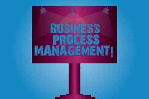 Writing note showing Business Process Management. Business photo showcasing Stockillustratie
