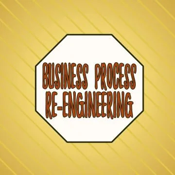 Writing note showing Business Process Re Engineering. Business photo showcasing Illustrazione stock