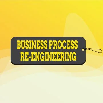 Writing note showing Business Process Re Engineering. Business photo showcasing Illustrazione stock