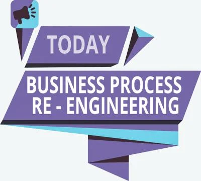 Writing note showing Business Process Re Engineering. Business photo showcasing Illustrazione stock