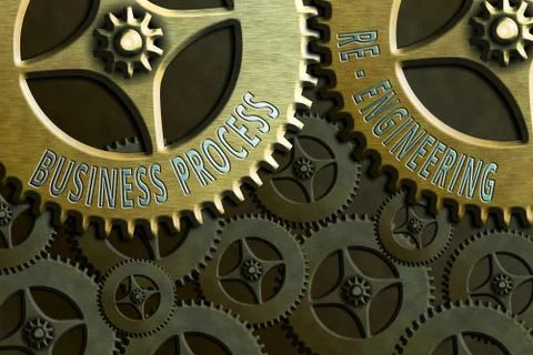 Writing note showing Business Process Re Engineering. Business photo showcasing Illustrazione stock