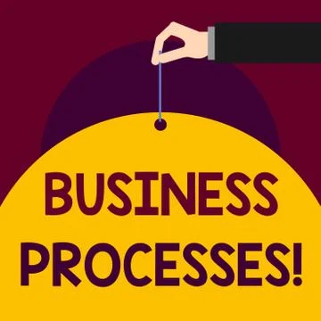 Writing note showing Business Processes. Business photo showcasing Methods イラスト素材