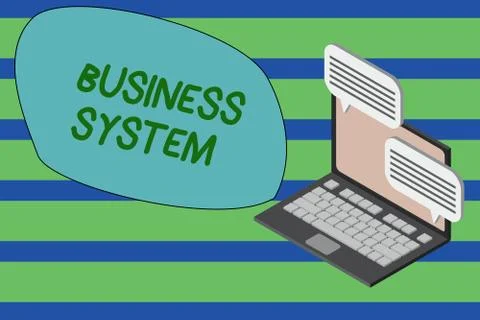 Writing note showing Business System. Business photo showcasing A method of 스톡 일러스트