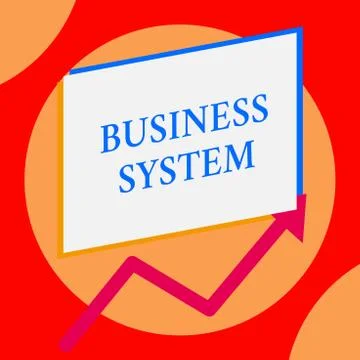 Writing note showing Business System. Business photo showcasing A method of 스톡 일러스트