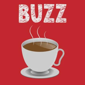 Writing note showing Buzz. Business photo showcasing Move quickly Atmosphere of Stock Illustration