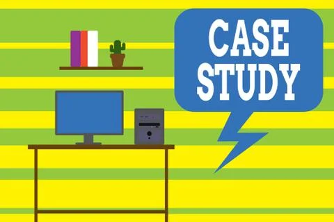 Writing note showing Case Study. Business photo showcasing A subject matter to Illustrazione stock