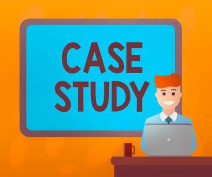 Writing note showing Case Study. Business photo showcasing indepth examination イラスト素材