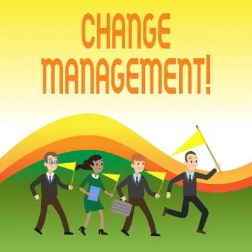 Writing note showing Change Management. Business photo showcasing Replacement of 스톡 일러스트