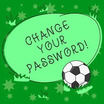 Writing note showing Change Your Password. Business photo showcasing Resetting Illustration