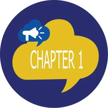 Writing note showing Chapter 1. Business photo showcasing Start od book project Stock Illustration