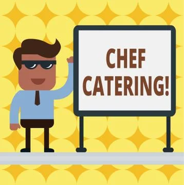 Writing note showing Chef Catering. Business photo showcasing Provides services イラスト素材