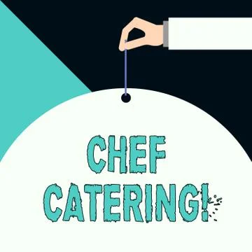 Writing note showing Chef Catering. Business photo showcasing Provides services イラスト素材