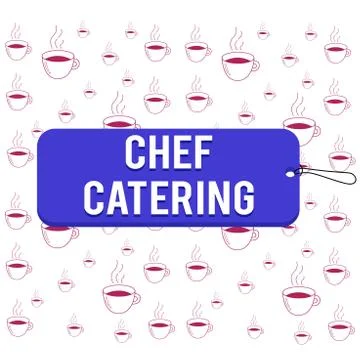 Writing note showing Chef Catering. Business photo showcasing Provides services イラスト素材
