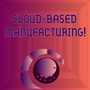 Writing note showing Cloud Based Manufacturing. Business photo showcasing par Stock Illustration