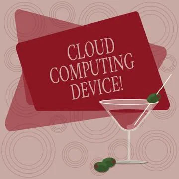 Writing note showing Cloud Computing Device. Business photo showcasing Shared Stock Illustration