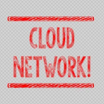 Writing note showing Cloud Network. Business photo showcasing Access of 스톡 일러스트