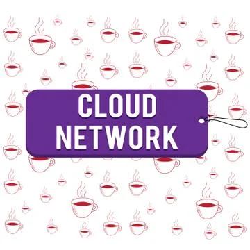 Writing note showing Cloud Network. Business photo showcasing Access of Illustrazione stock
