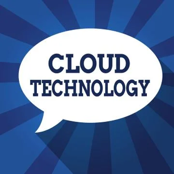 Writing note showing Cloud Technology. Business photo showcasing storing and 库存插图