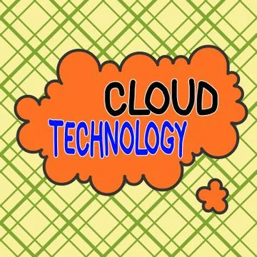 Writing note showing Cloud Technology. Business photo showcasing on deanalysisd Stock Illustration
