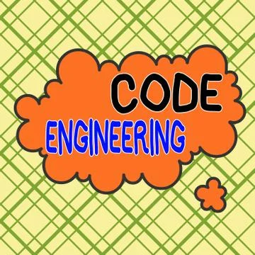 Writing note showing Code Engineering. Business photo showcasing application of Stock Illustration