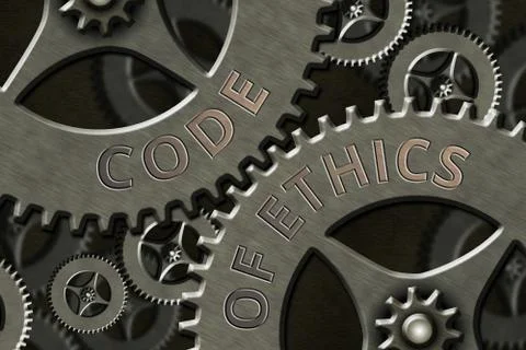 Writing note showing Code Of Ethics. Business photo showcasing basic guide for Illustrazione stock