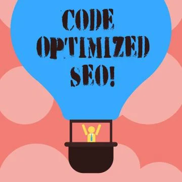 Writing note showing Code Optimized Seo. Business photo showcasing process of 스톡 일러스트