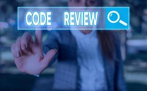 Writing note showing Code Review. Business photo showcasing single most Photos