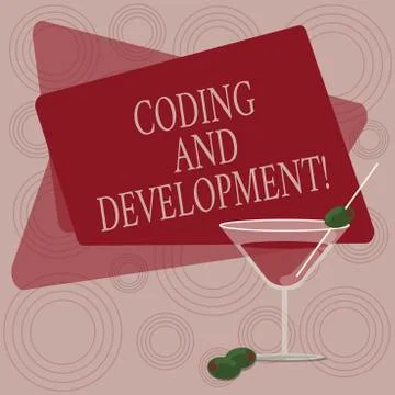 Writing note showing Coding And Development. Business photo showcasing To Stockillustratie