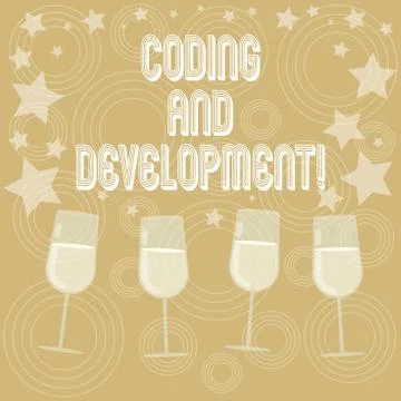 Writing note showing Coding And Development. Business photo showcasing To Stock-Illustration