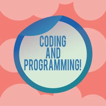Writing note showing Coding And Programming. Business photo showcasing Design Stock Illustration