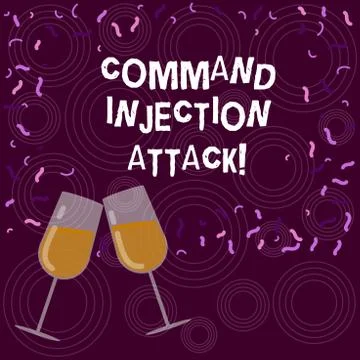 Writing note showing Comanalysisd Injection Attack. Business photo showcasing Stock Illustration