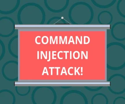 Writing note showing Comanalysisd Injection Attack. Business photo showcasing Stock Illustration
