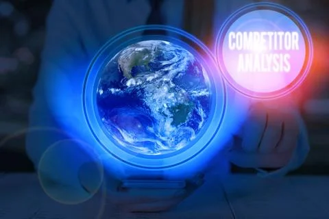 Writing note showing Competitor Analysis. Business photo showcasing assessment 库存照片