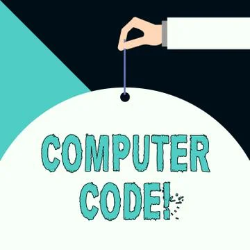 Writing note showing Computer Code. Business photo showcasing Set of Stock Illustration