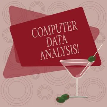 Writing note showing Computer Data Analysis. Business photo showcasing using Illustrazione stock