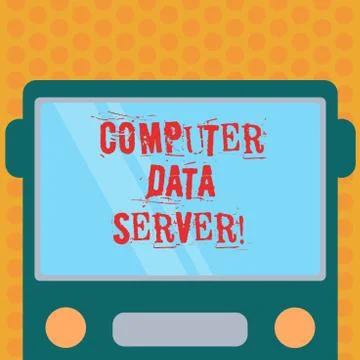 Writing note showing Computer Data Server. Business photo showcasing Computer イラスト素材
