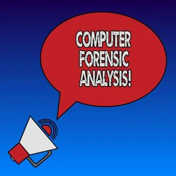 Writing note showing Computer Forensic Analysis. Business photo showcasing 스톡 일러스트