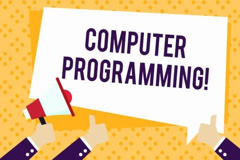 Writing note showing Computer Programming. Business photo showcasing process イラスト素材