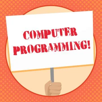 Writing note showing Computer Programming. Business photo showcasing process イラスト素材