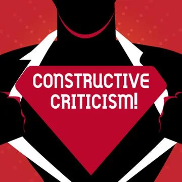 Writing note showing Constructive Criticism. Business photo showcasing proces Stock Illustration