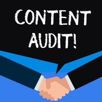 Writing note showing Content Audit. Business photo showcasing process of Stockillustratie