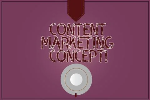 Writing note showing Content Marketing Concept. Business photo showcasing Stock Illustration