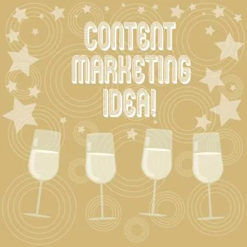 Writing note showing Content Marketing Idea. Business photo showcasing focused Stock Illustration