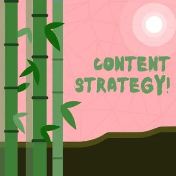 Writing note showing Content Strategy. Business photo showcasing Marketing Stock Illustration