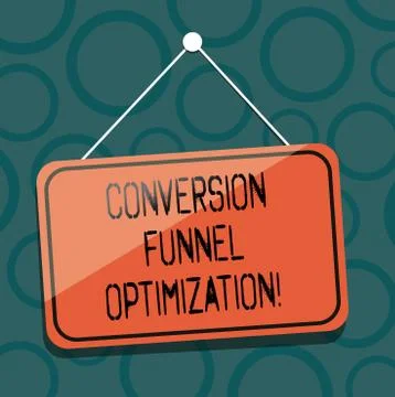 Writing note showing Conversion Funnel Optimization. Business photo showcasing Stock Illustration