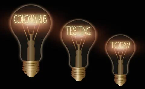 Writing note showing Coronavirus Testing. Business photo showcasing Collection イラスト素材